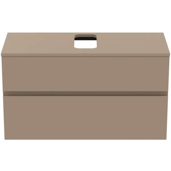 Ideal Standard Waschtischunterschrank „Finesse“ 100,2 × 55,8 × 44 cm Greige matt