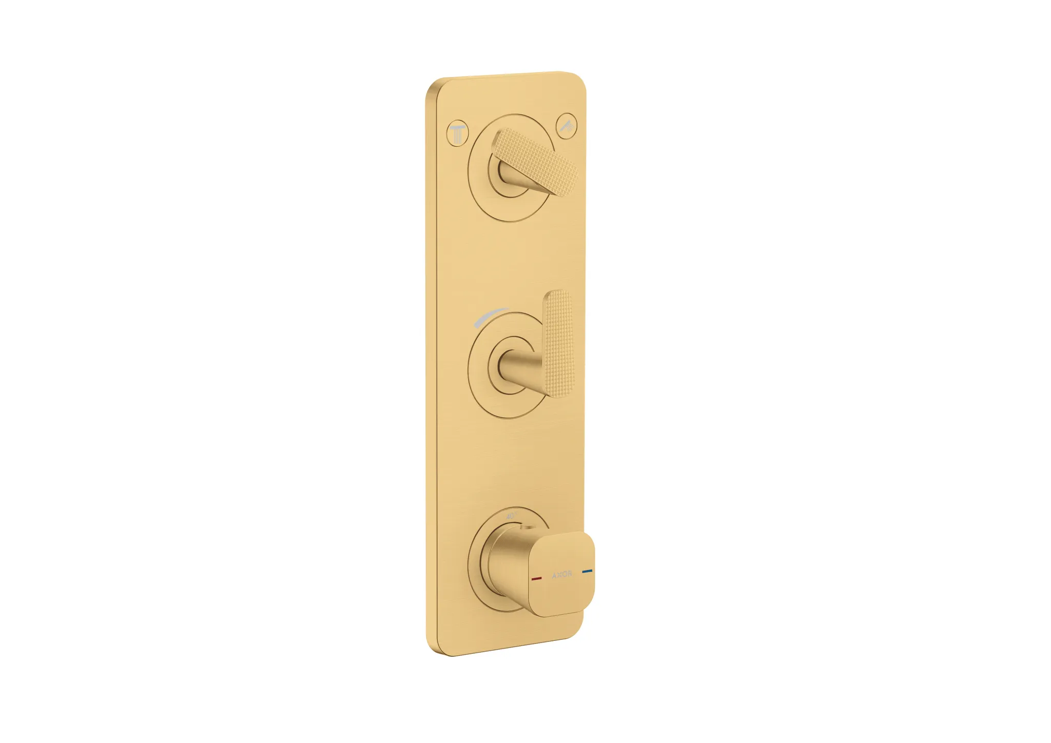 Hansgrohe Unterputz-Armatur „Axor Citterio C“ Ausladung 0 mm in Brushed Gold Optic