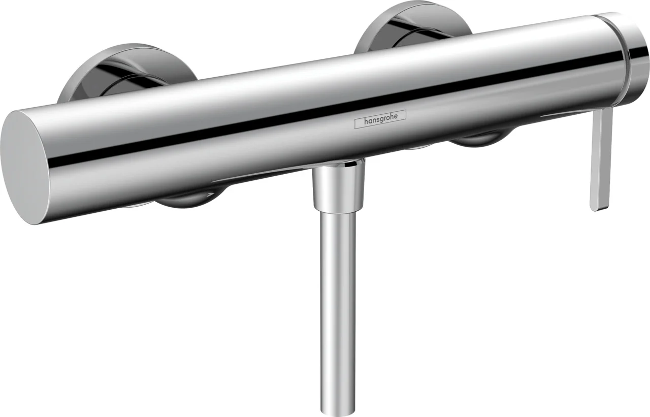 Hansgrohe Finoris Einhebel-Brausemischer Aufputz Chrom, 1 Verbraucher, max. Durchfluss 16,7 l/min, Keramikmischsystem, Rückflussverhinderer, Schalldämpfer, für Durchlauferhitzer geeignet