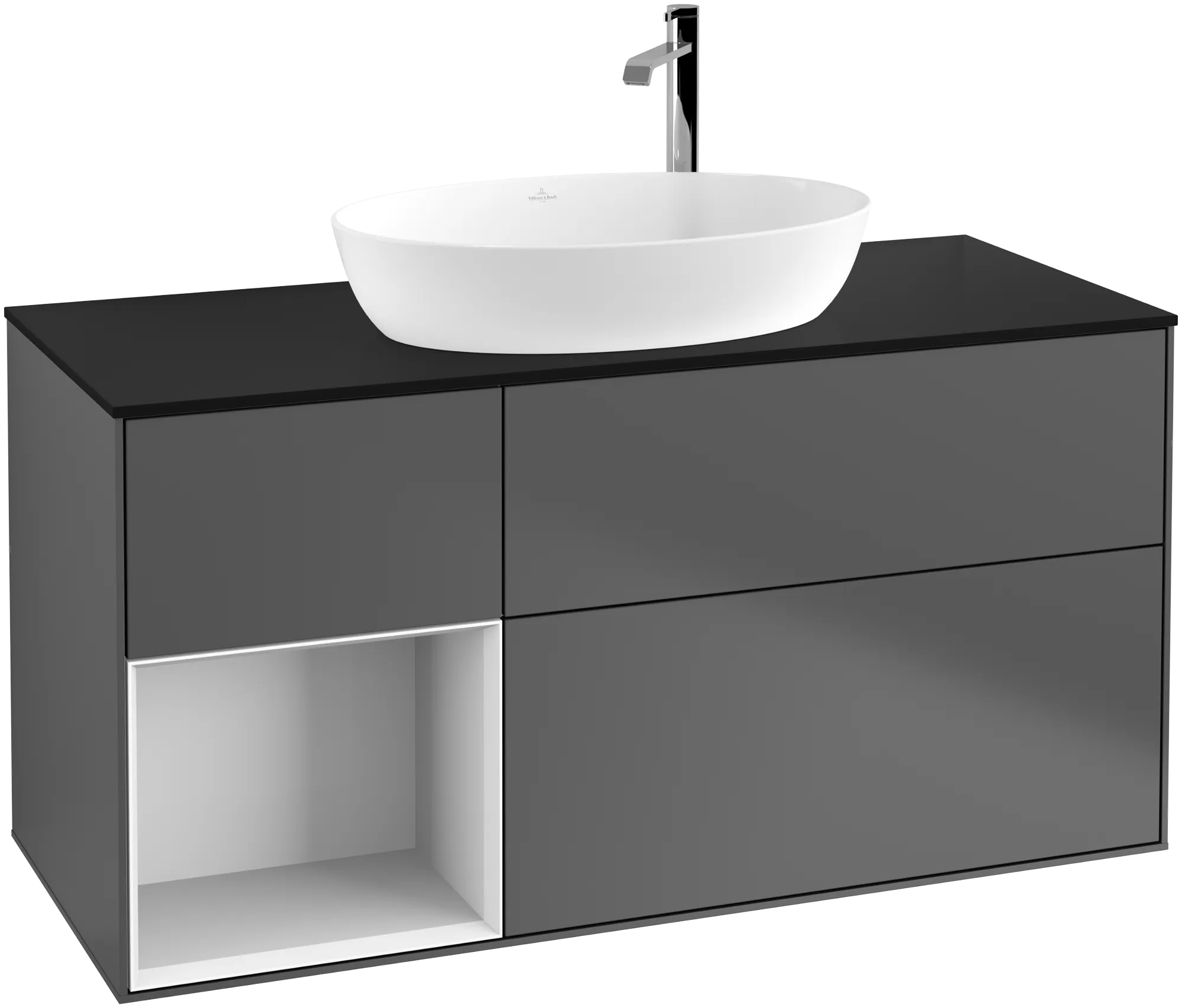Villeroy & Boch Finion Waschbeckenunterschrank G94, 1200x603x501mm, anthrazit