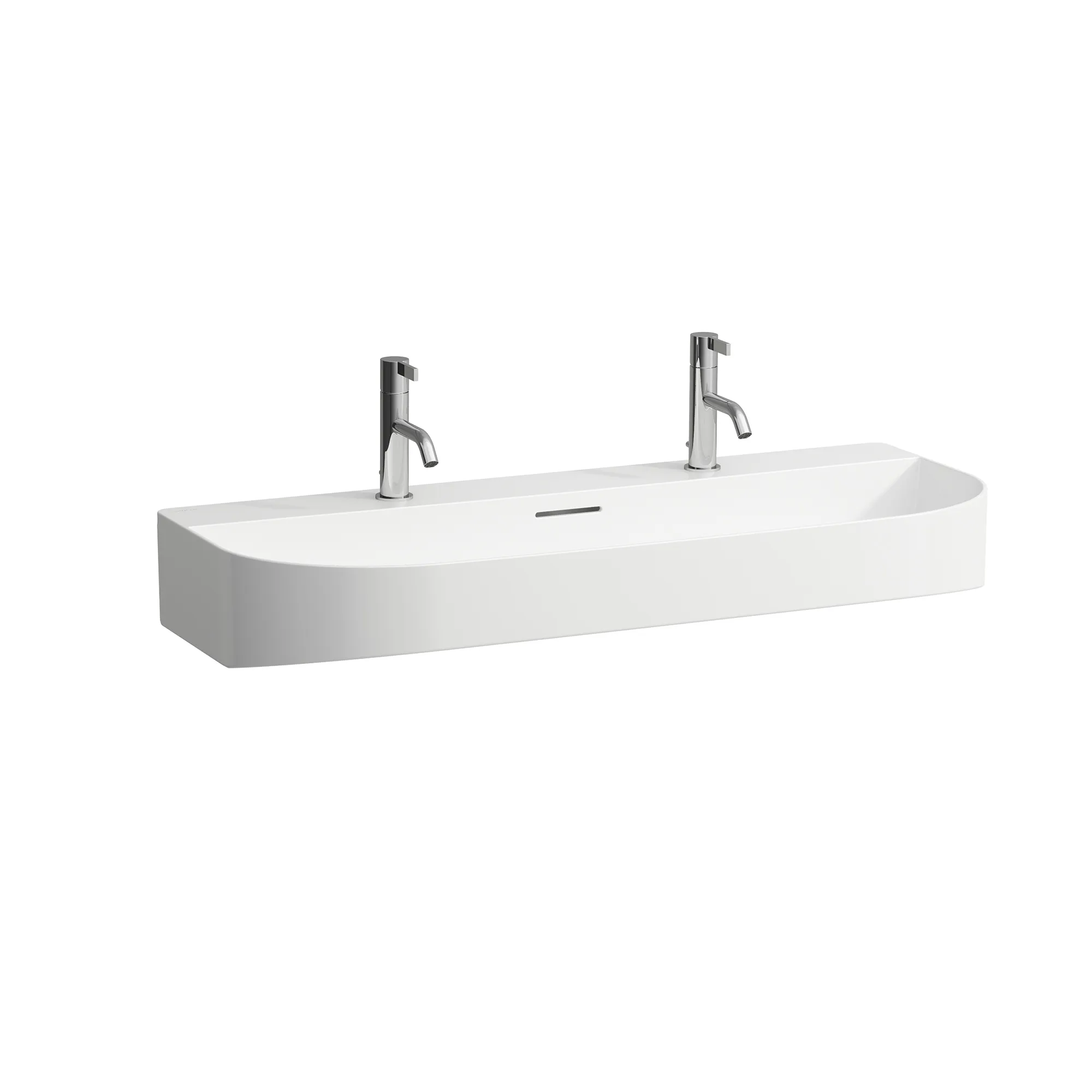 Aufsatzwaschtisch SONAR 420x1000x145 1 Hahnloch mit Überlauf weiß Farbe: weiß / Größe: 100 × 42 cm / Hahnlochbohrung: mit 2×1 Hahnlochbohrung / Oberflächenveredelung: ohne Oberflächenveredelung / Überlauf: mit Überlauf