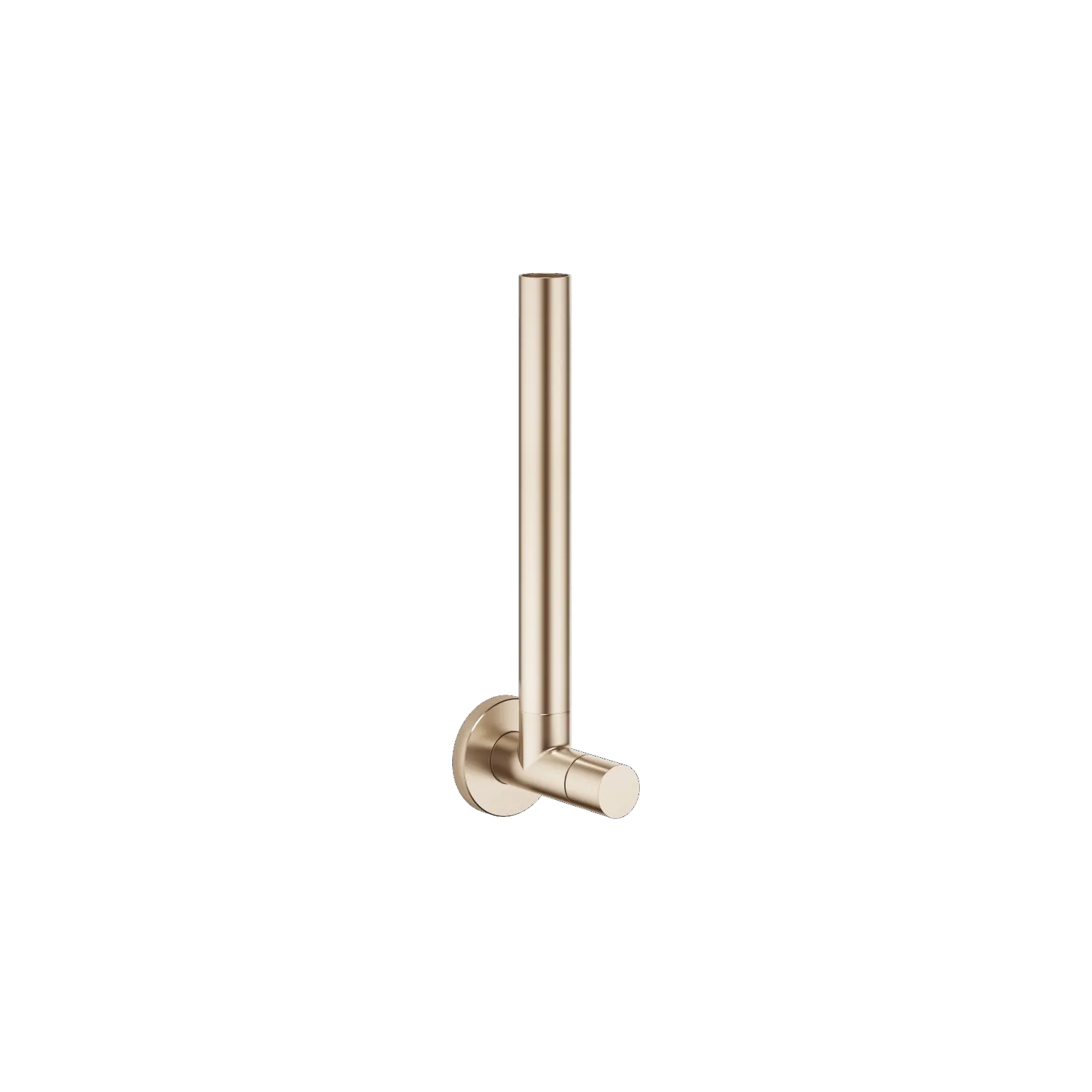 Dornbracht Eckventil SERIENSPEZIFISCH Light Gold gebürstet, Rosette Ø 55 mm, Schlauchabdeckung 200 mm ablängbar