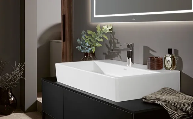 Villeroy & Boch Waschtischunterschrank „Finion“ für Schrankwaschtisch 1200 × 603 × 501 mm Black Matt Lacquer, für Becken mittig