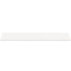 Waschtischplatte i.life B ohne Ausschnitt 1604x506x18mm Weiß matt