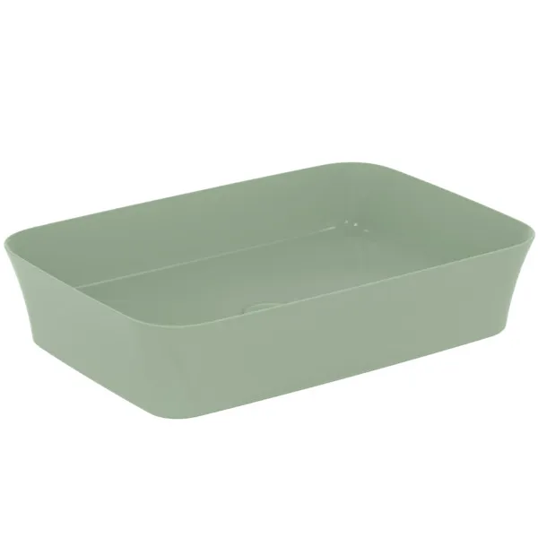 Ideal Standard Ipalyss Schale in Salbeigrün, 550x380x125 mm, ohne Hahnloch, ohne Überlauf