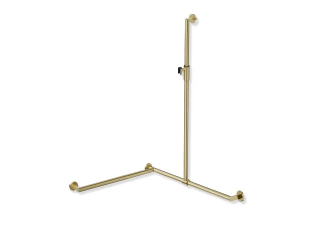 HEWI Duschhandlauf System 900 PG93, links, Messing gebürstet