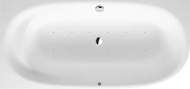 Duravit Whirlwanne „Cape Cod“ vorwand oval 190 × 90 cm, links