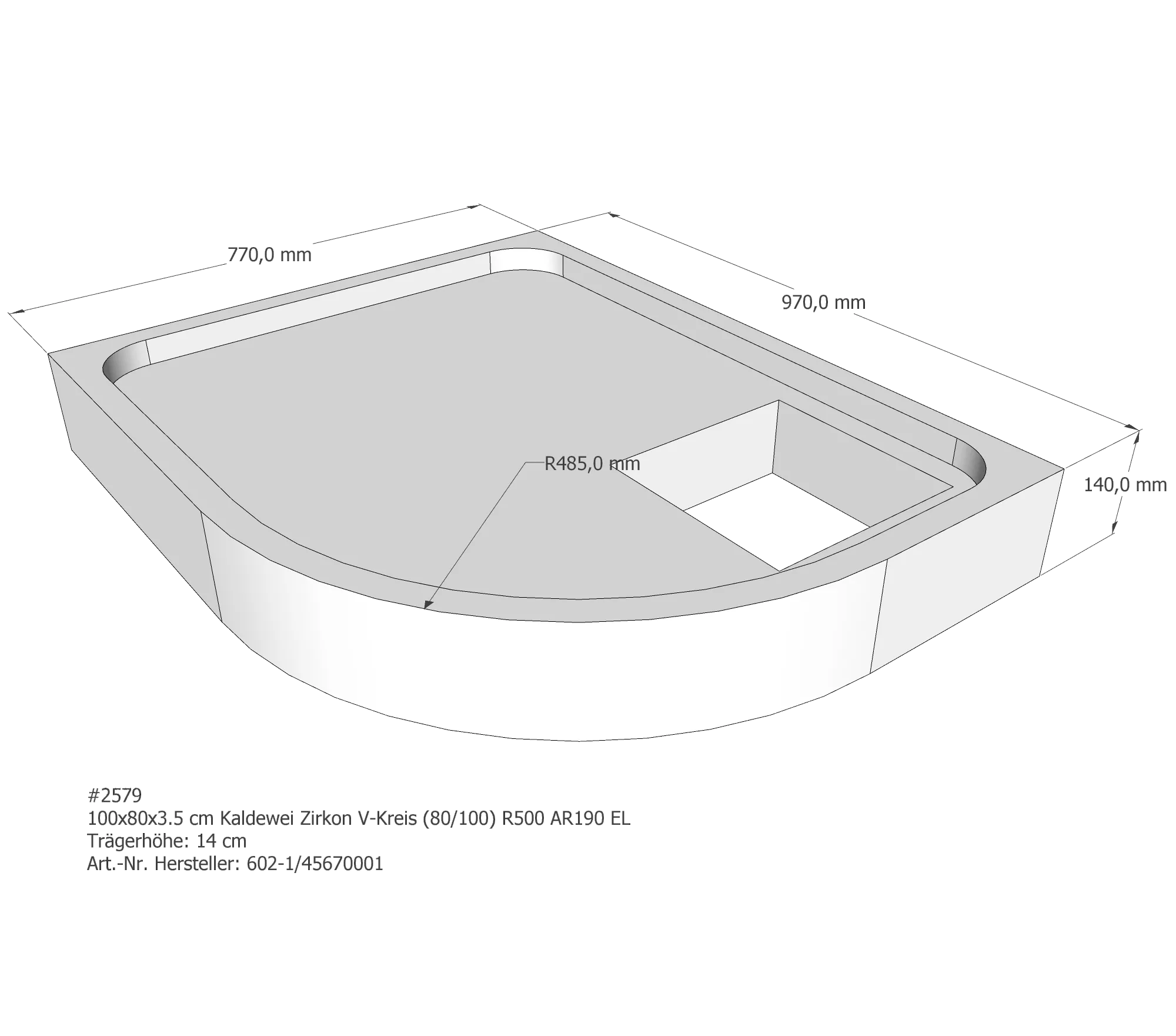 Duschwannenträger passend für Kaldewei Zirkon 80 × 100 × 3,5 cm Breite: 100 cm / Länge: 80 cm Duschwannenträger passend für Kaldewei Zirkon 80 × 100 × 3,5 cm Breite: 100 cm / Länge: 80 cm