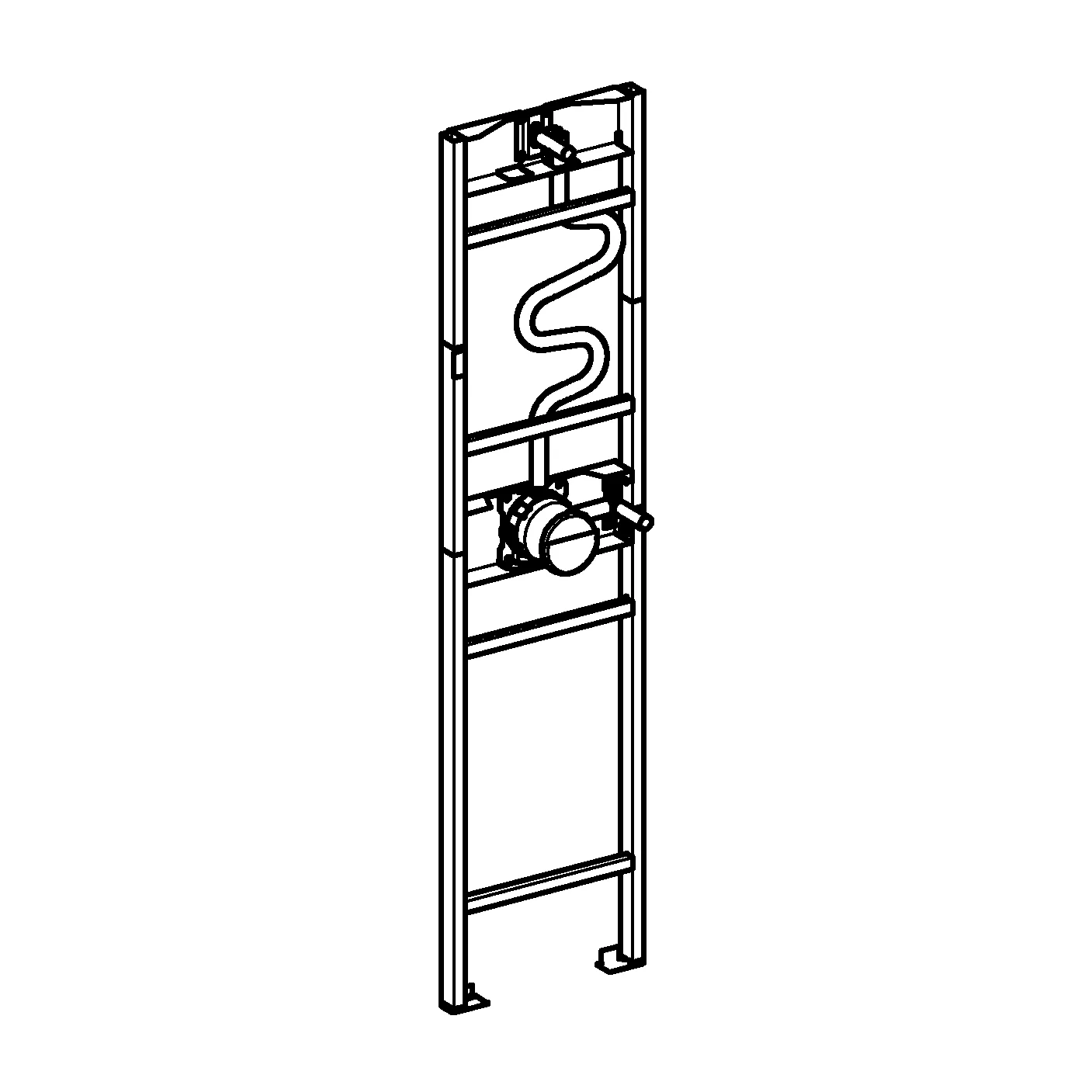 Duschrahmen Rapido 103993, Element für MONO Brausen Unterputz-Installationen mit einer Handbrause und einer Mono Kopfbrause, vormontierte Universal-Einbaubox Rapido SmartBox Duschrahmen Rapido 103993, Element für MONO Brausen Unterputz-Installationen mit einer Handbrause und einer Mono Kopfbrause, vormontierte Universal-Einbaubox Rapido SmartBox
