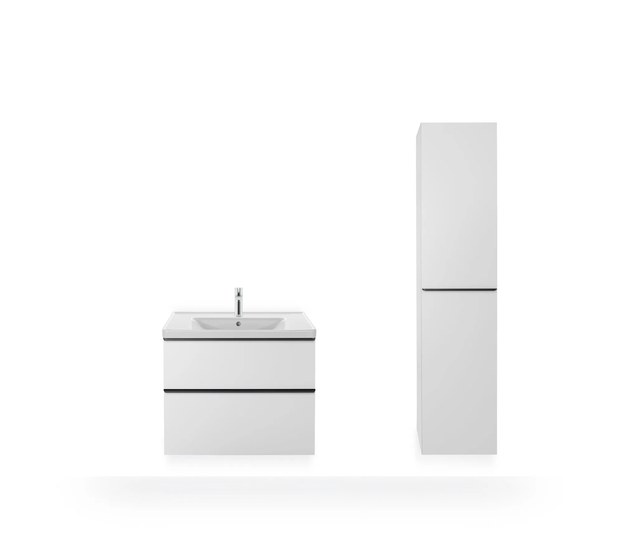 Wandwaschtisch „D-Neo“ 80 × 48 × 16,5 cm, mittig, Hahnlochposition mittig Wandwaschtisch „D-Neo“ 80 × 48 × 16,5 cm, mittig, Hahnlochposition mittig