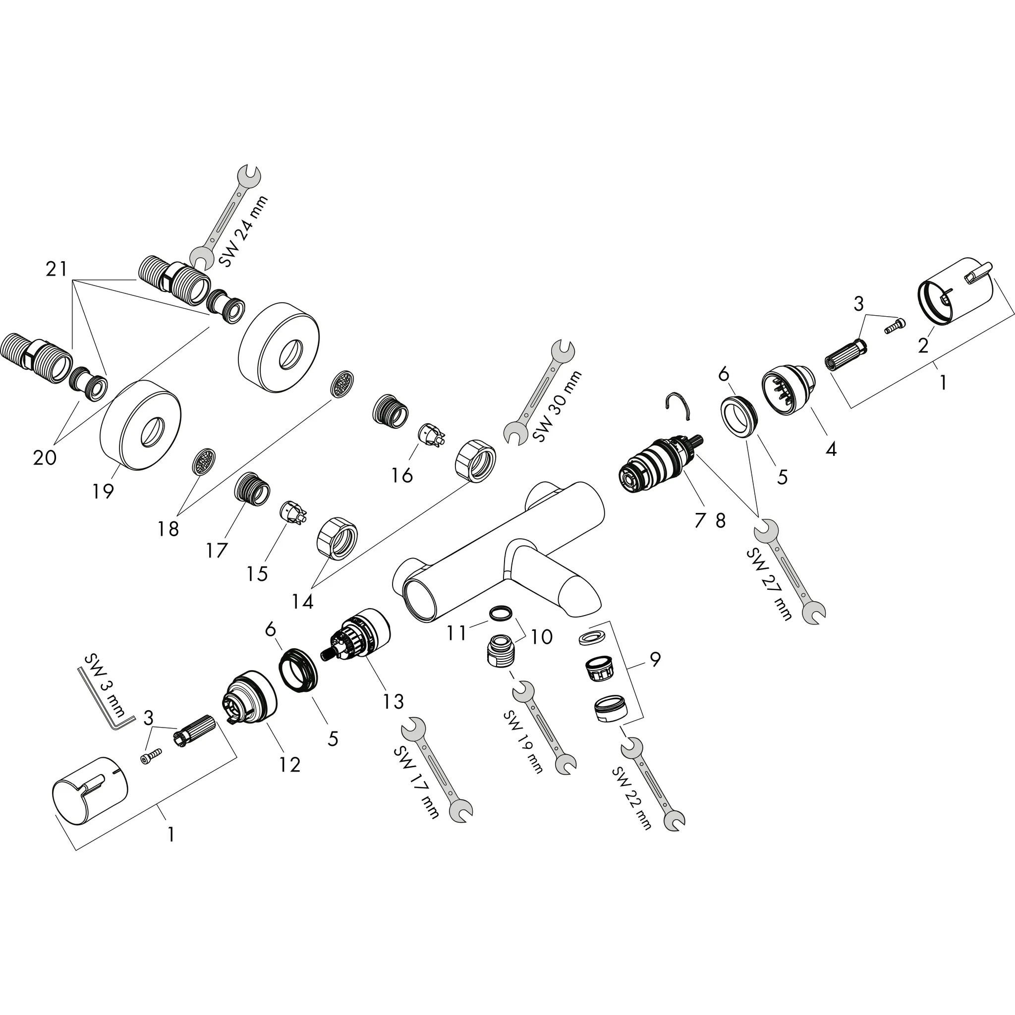 Hansgrohe Ecostat Comfort Wannenthermostat Aufputz, Polished Gold Optic Hansgrohe Ecostat Comfort Wannenthermostat Aufputz, Polished Gold Optic