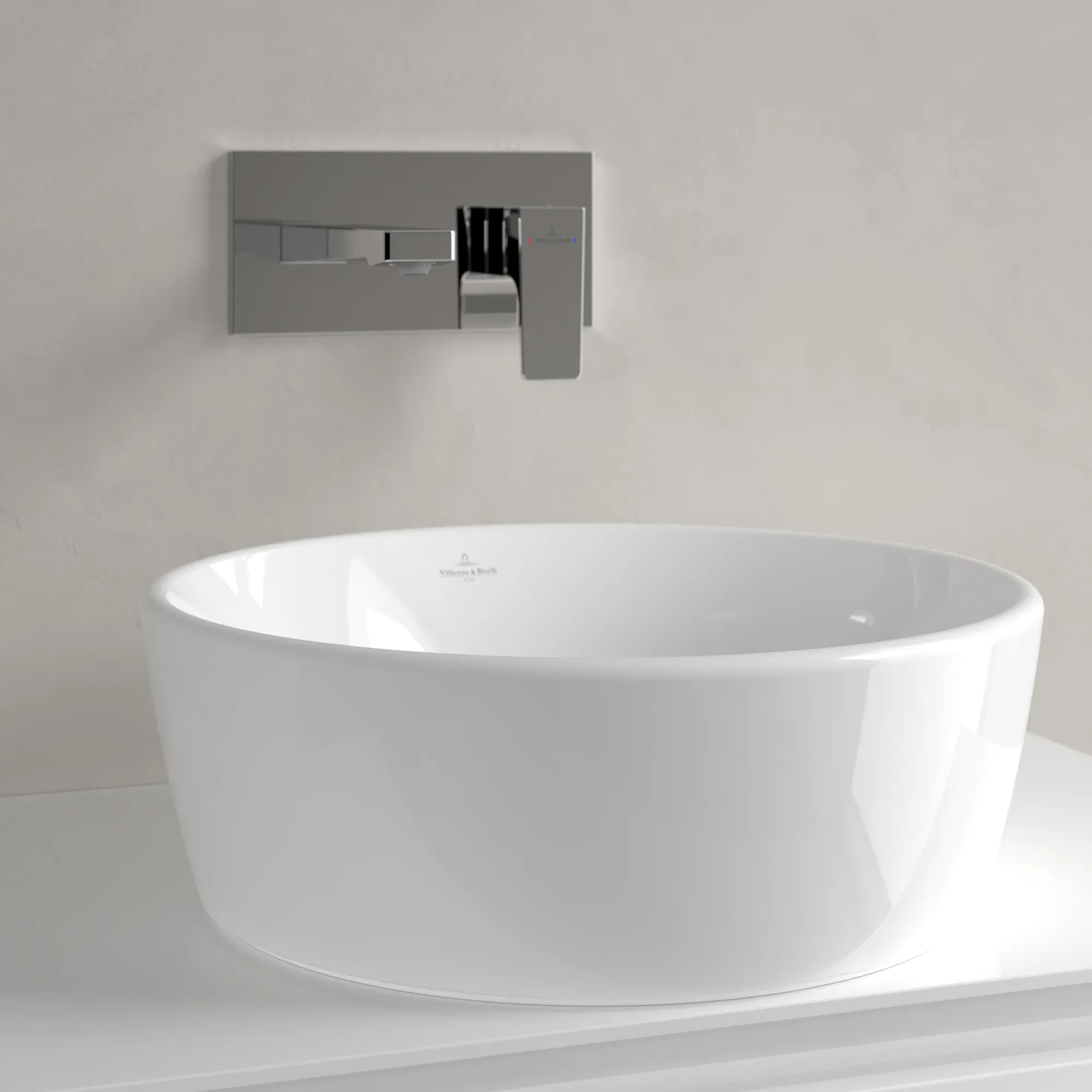 Villeroy & Boch Aufsatzwaschtisch „Architectura“ ⌀ 450 mm, ohne Hahnlochbohrung
