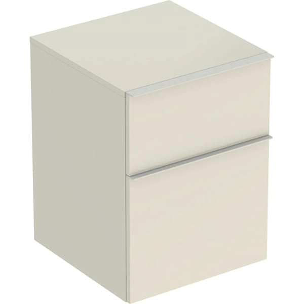 Geberit Hochschrank „iCon“ sand-grau / lackiert hochglänzend Geberit Hochschrank „iCon“ sand-grau / lackiert hochglänzend