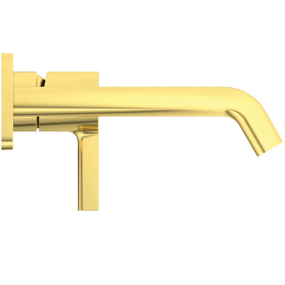 Ideal Standard Wand-Waschtischarmatur Joy, Brushed Gold, Ausladung 180 mm, Unterputz-Bausatz