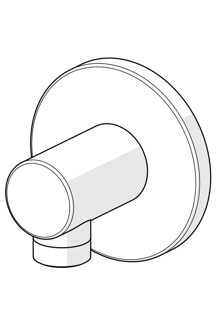 Hansa Wandanschlussbogen Hansavantis 2022, rund G1⁄2 DN15 Stahl gebürstet Hansa Wandanschlussbogen Hansavantis 2022, rund G1⁄2 DN15 Stahl gebürstet