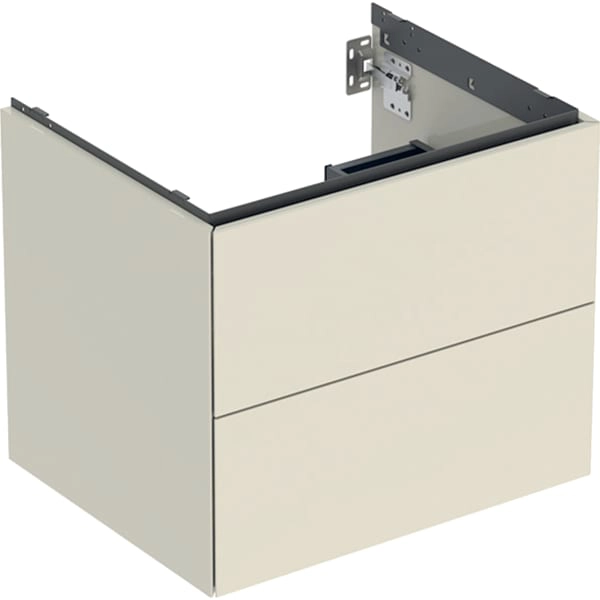 Geberit Waschtischunterschrank „ONE“ sandgrau / lackiert hochglänzend