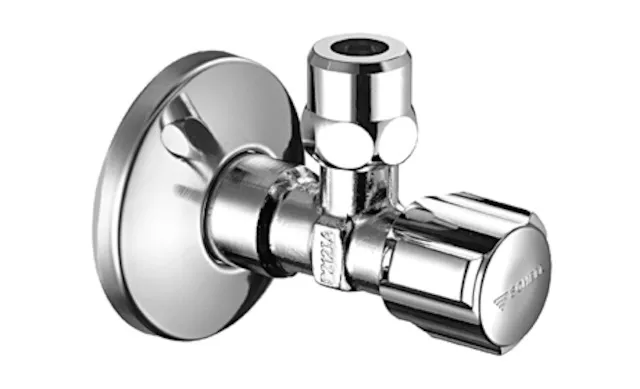 Eckventil mit Regulierfunktion COMFORT, COMFORT-Griff, Schubrosette Ø 54 mm, DN 10 G 3/8 AG, Ø 10 mm (DN 10 G 3/8 AG), chrom Eckventil mit Regulierfunktion COMFORT, COMFORT-Griff, Schubrosette Ø 54 mm, DN 10 G 3/8 AG, Ø 10 mm (DN 10 G 3/8 AG), chrom
