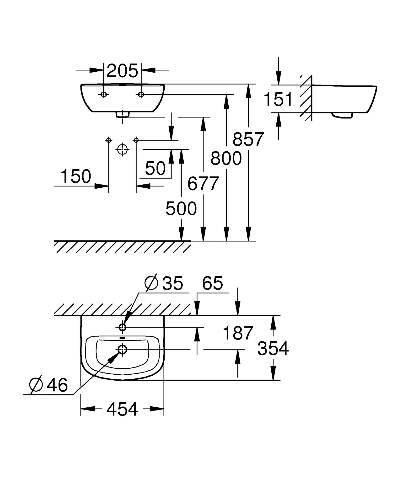 Handwaschbecken Bau Keramik 39424, wandhängend, 453 x 354 mm, 1 Hahnloch, mit Überlauf, aus Sanitärkeramik, alpinweiß Handwaschbecken Bau Keramik 39424, wandhängend, 453 x 354 mm, 1 Hahnloch, mit Überlauf, aus Sanitärkeramik, alpinweiß