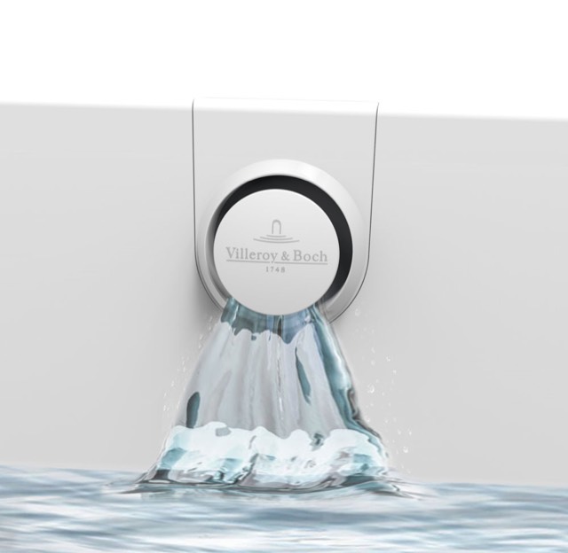 Villeroy & Boch Badewanne „Oberon 2.0“ vorwand rechteck 180 × 80 cm, Mittelablauf 