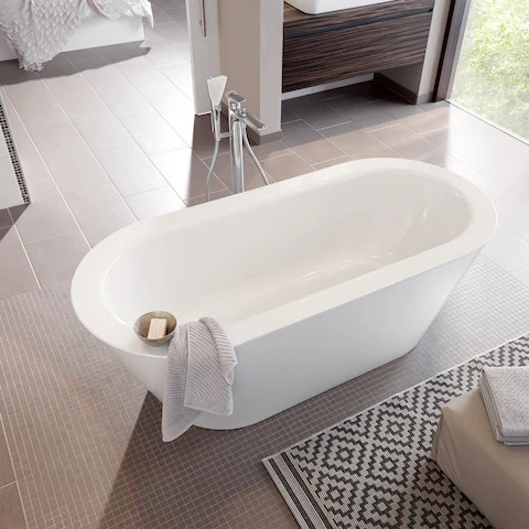 Bette Badewanne „BetteStarlet Oval Silhouette“ freistehend oval 150 × 80 cm in Weiß, /