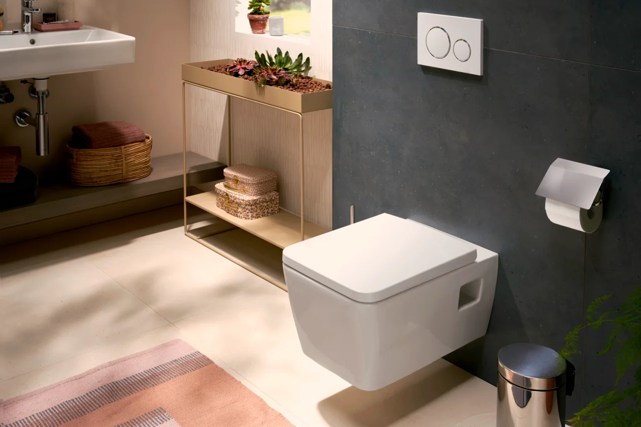 Hansgrohe EluPura Original Q Wand-WC, spülrandlos, glänzend, 540 mm Höhe, horizontaler Abgang, AquaChannel Flush Hansgrohe EluPura Original Q Wand-WC, spülrandlos, glänzend, 540 mm Höhe, horizontaler Abgang, AquaChannel Flush