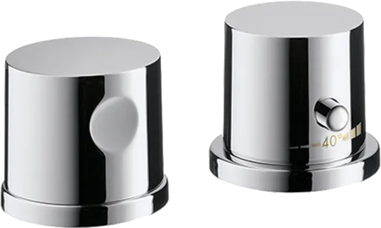 Hansgrohe AXOR Uno 2-Loch Wannenrandarmatur mit Thermostat, Chrom Farbe: Chrom Hansgrohe AXOR Uno 2-Loch Wannenrandarmatur mit Thermostat, Chrom Farbe: Chrom