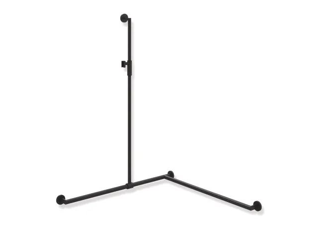 HEWI Haltegriff Ausführung rechts „System 900“ in Schwarz tiefmatt / Schwarz matt, Befestigung verdeckt HEWI Haltegriff Ausführung rechts „System 900“ in Schwarz tiefmatt / Schwarz matt, Befestigung verdeckt