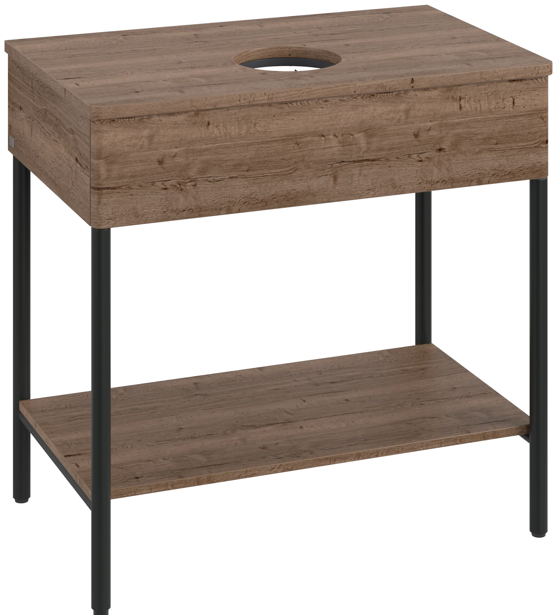 Villeroy & Boch Waschbeckenunterschrank Artis K63011, Eckig Tobacco Oak, 800x782x500mm, mit Metallgestell, Push-to-open Funktion, 1 Auszug Villeroy & Boch Waschbeckenunterschrank Artis K63011, Eckig Tobacco Oak, 800x782x500mm, mit Metallgestell, Push-to-open Funktion, 1 Auszug