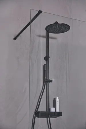 Ideal Standard Duschsystem Ceratherm S200 mit Brausethermostat Kopfbrause Silk Black Ideal Standard Duschsystem Ceratherm S200 mit Brausethermostat Kopfbrause Silk Black
