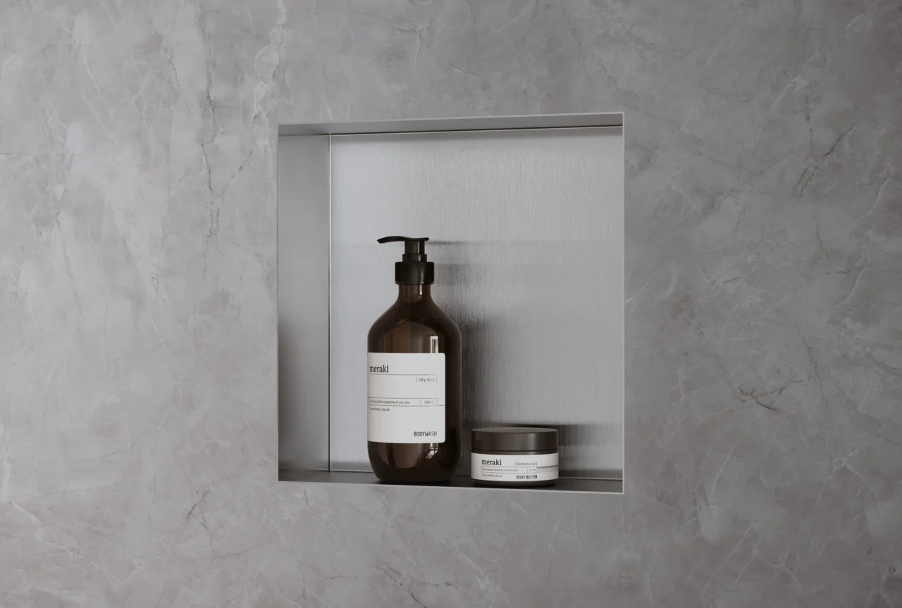 Hansgrohe XtraStoris Minimalistic Wandnische rahmenlos 300x300x100 mm Edelstahl V2A