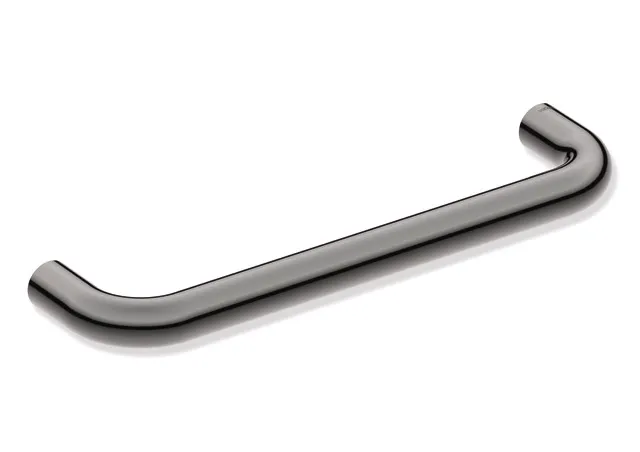 HEWI Haltegriff Edelstahl PVD beschichtet Serie 480, 300mm Achsmaß, Schwarzchrom glänzend