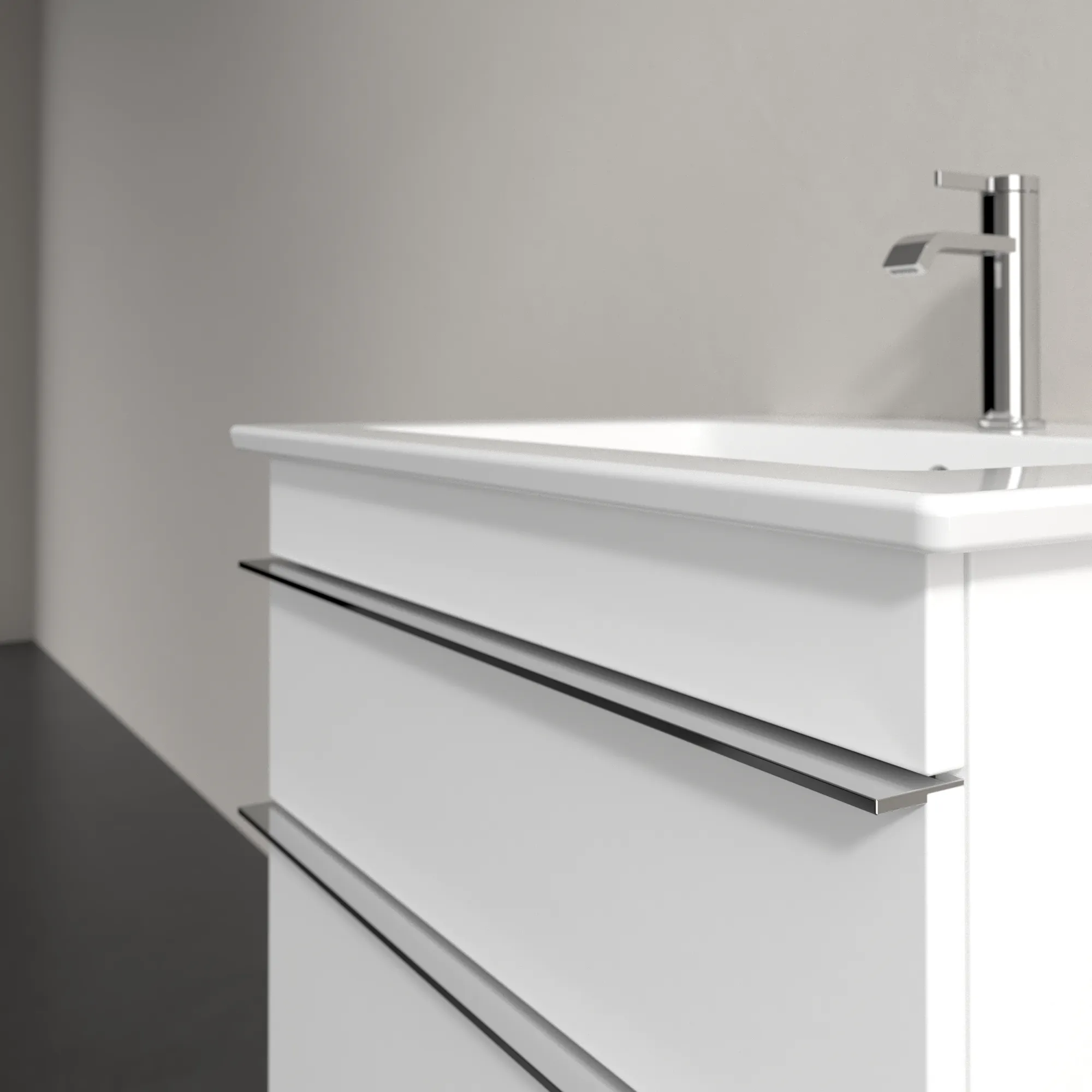 Villeroy & Boch Waschtischunterschrank „Venticello“ für Schrankwaschtisch 603 × 590 × 502 mm Weiß Matt, für Becken mittig