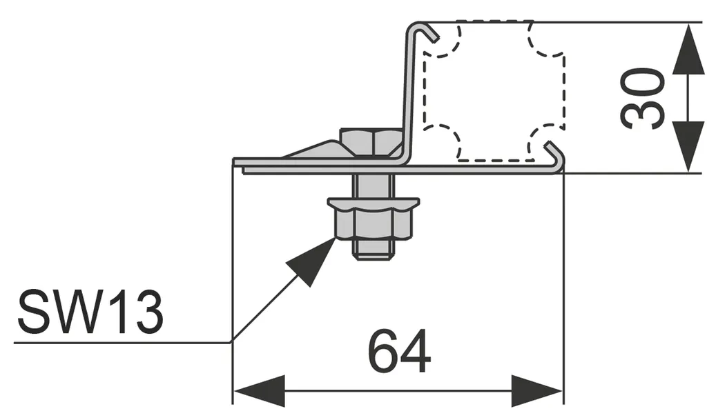 TECEprofil Multiklemme zur Befestigung von Fremdmaterialien TECEprofil Multiklemme zur Befestigung von Fremdmaterialien