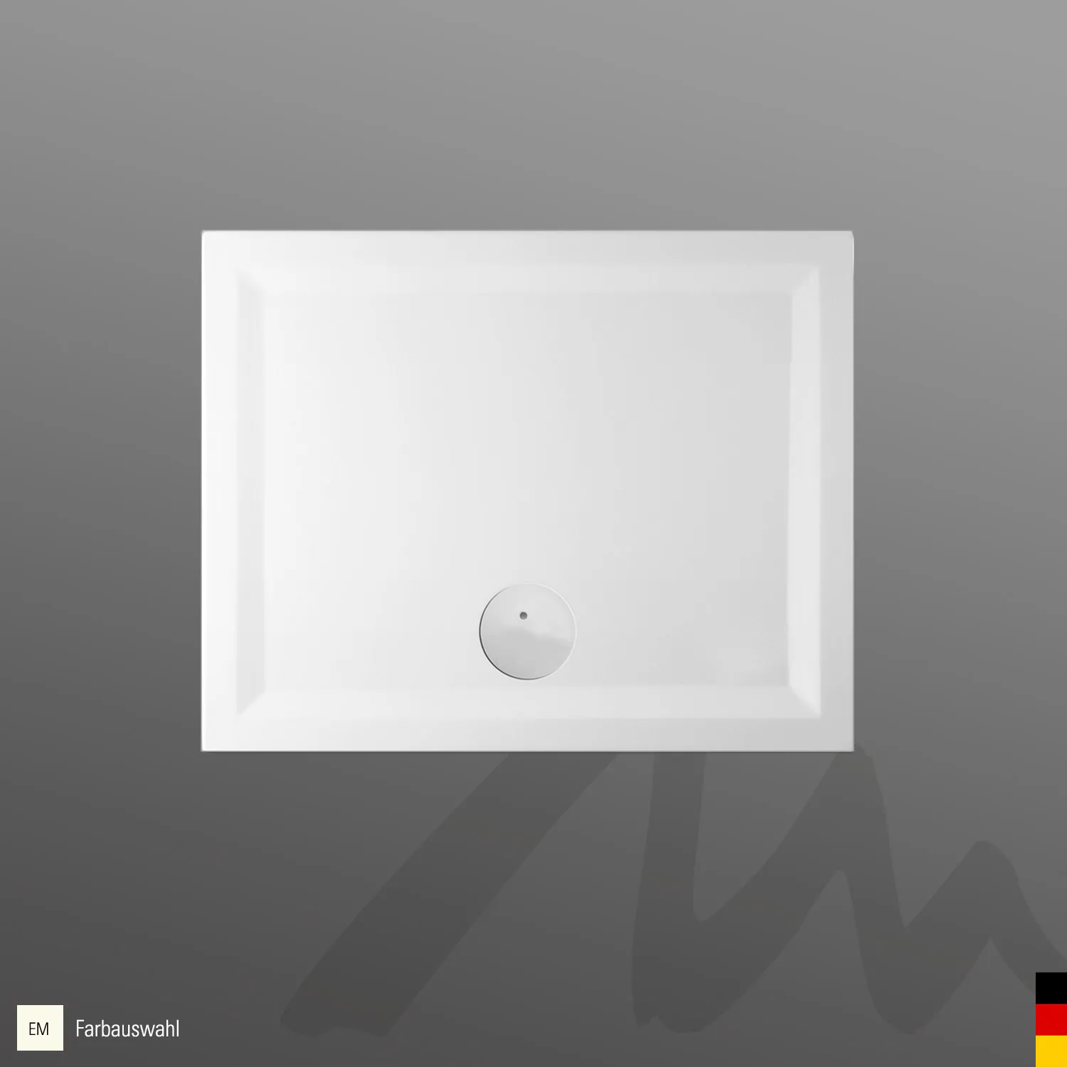 Mauersberger Duschwanne „litop“ 1000 × 800 mm in Edelweiß (matt)