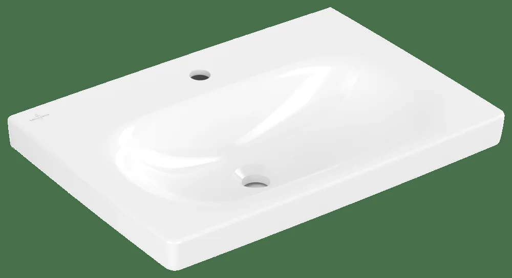 Villeroy & Boch Skyla Waschbecken 650x460mm Rechteck Weiß Alpin Villeroy & Boch Skyla Waschbecken 650x460mm Rechteck Weiß Alpin