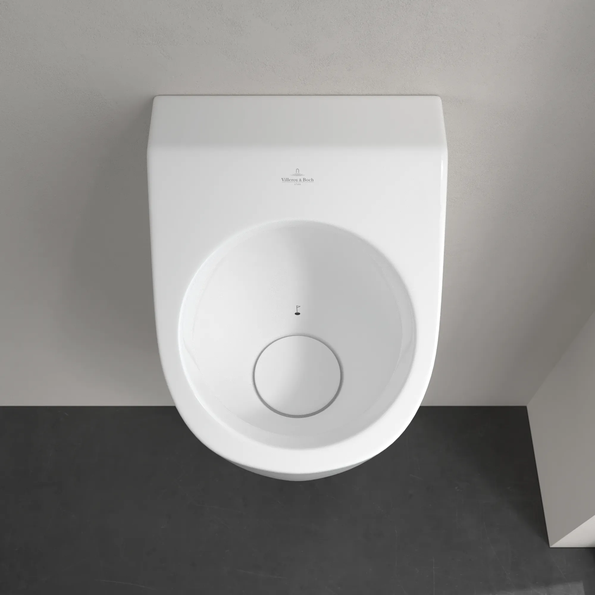 Villeroy & Boch Absaug-Urinal Architectura 558605, oval, weiß Alpin, 325 x 355 mm, Höhe 680 mm, verdeckter Ablauf und Zulauf Villeroy & Boch Absaug-Urinal Architectura 558605, oval, weiß Alpin, 325 x 355 mm, Höhe 680 mm, verdeckter Ablauf und Zulauf