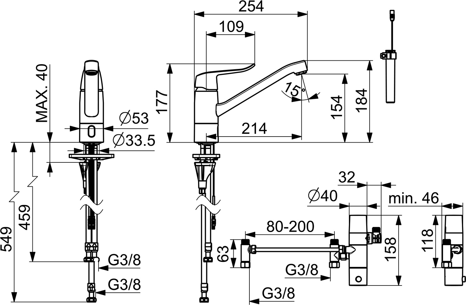 EHM Küchenarmatur HansaCARE 4613 3V, Bluetooth Ausladung 214 mm Chrom EHM Küchenarmatur HansaCARE 4613 3V, Bluetooth Ausladung 214 mm Chrom