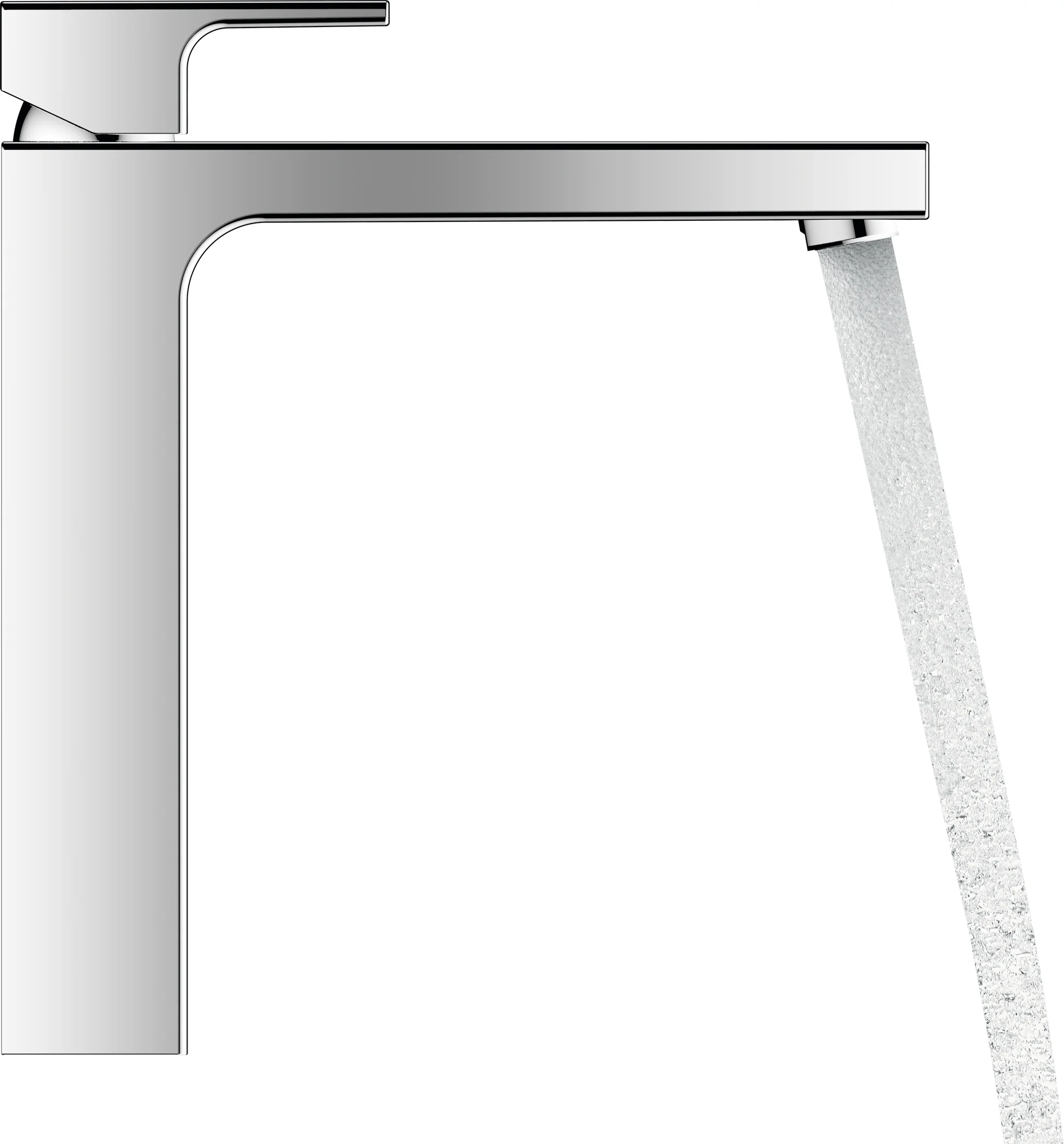Hansgrohe Vernis Shape Einhebel-Waschtischmischer 190, Chrom, Ausladung 181 mm, Auslaufhöhe 190 mm