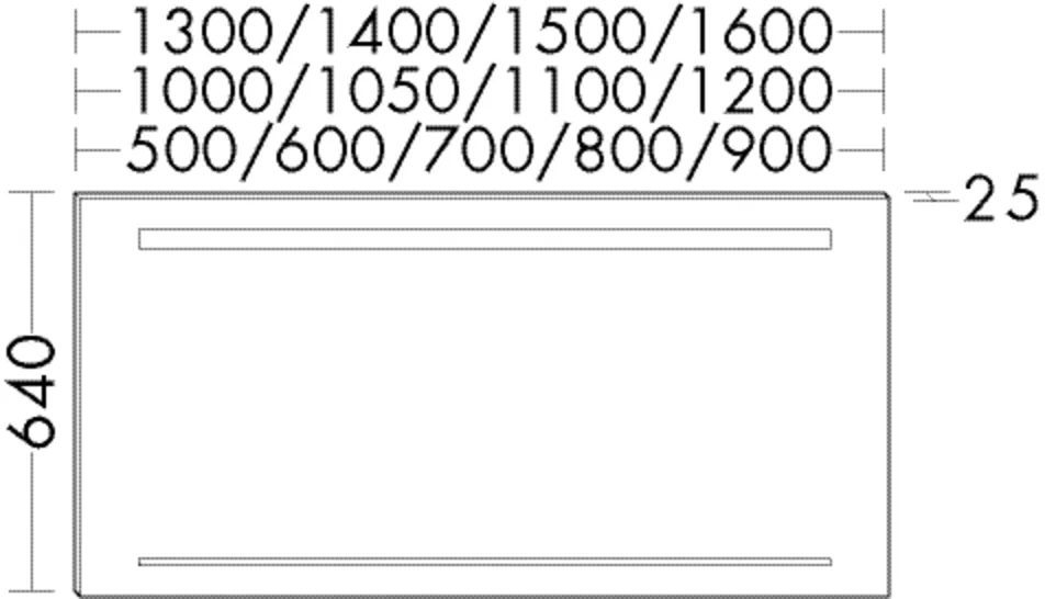 burgbad Spiegel „Sys30“ 500 × 640 mm burgbad Spiegel „Sys30“ 500 × 640 mm