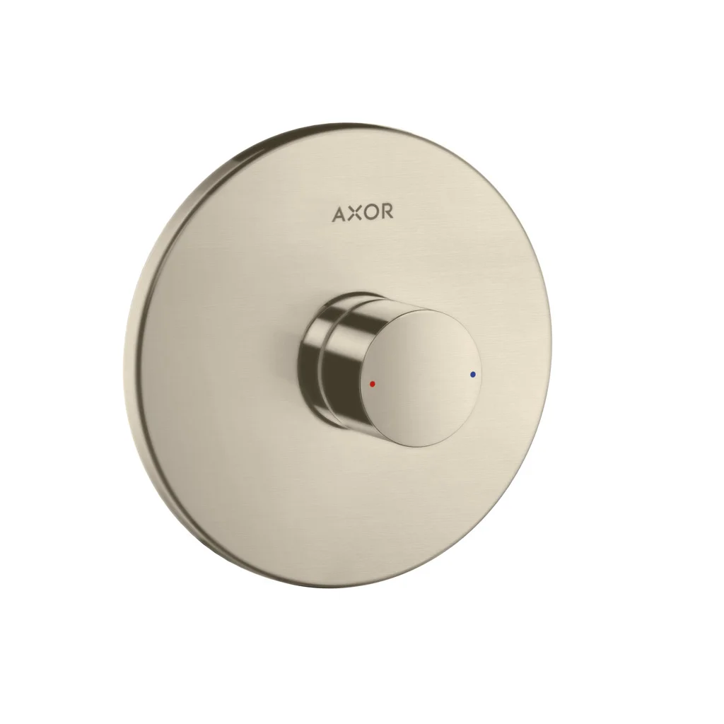 Hansgrohe AXOR Uno Einhebel-Brausemischer Unterputz, Brushed Nickel, max. Durchfluss 29 l/min, Keramikmischsystem, einstellbare Temperaturbegrenzung, für Durchlauferhitzer geeignet