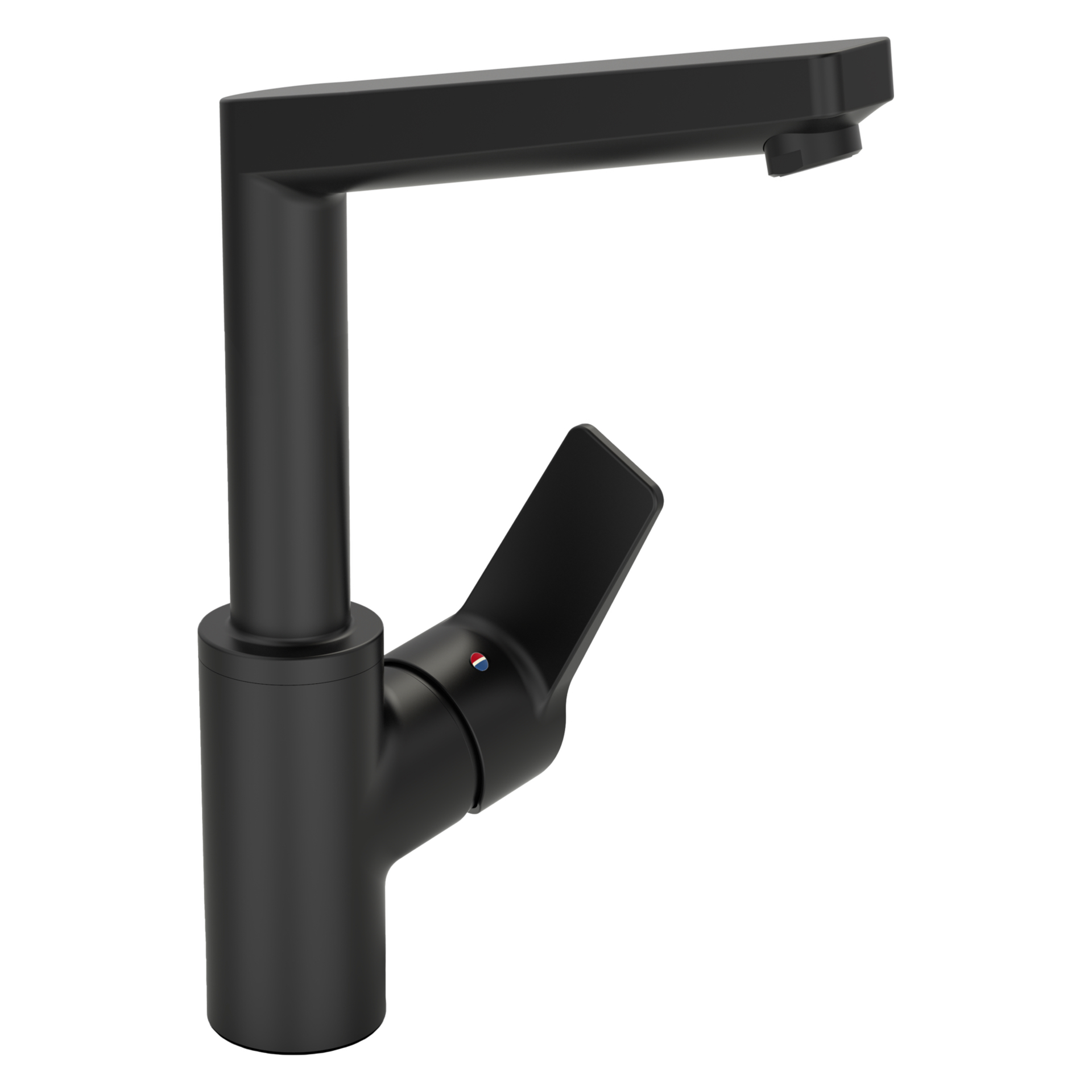 Einhand-Waschtischarmatur „Twist“ Ausladung 130 mm in Matt-Schwarz Farbe: Matt-Schwarz Einhand-Waschtischarmatur „Twist“ Ausladung 130 mm in Matt-Schwarz Farbe: Matt-Schwarz