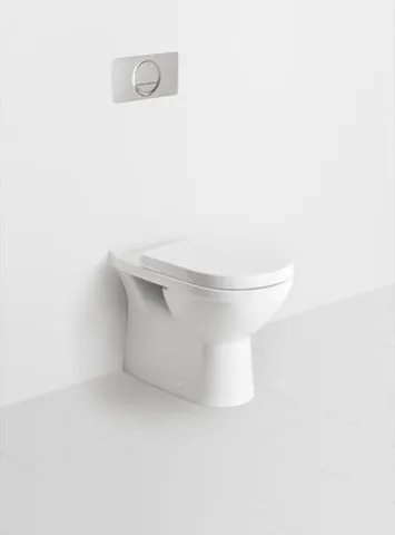 Tiefspül-WC O.novo 565710, 360 x 560 x 400 mm, Oval, bodenstehend, Abgang waagerecht, Weiß Alpin
