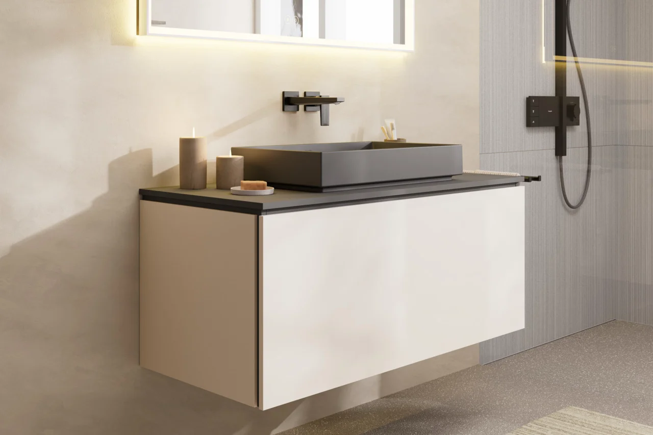 Hansgrohe Metropol Einhebel-Waschtischmischer Unterputz, Brushed Black Chrome, Ausladung 225 mm