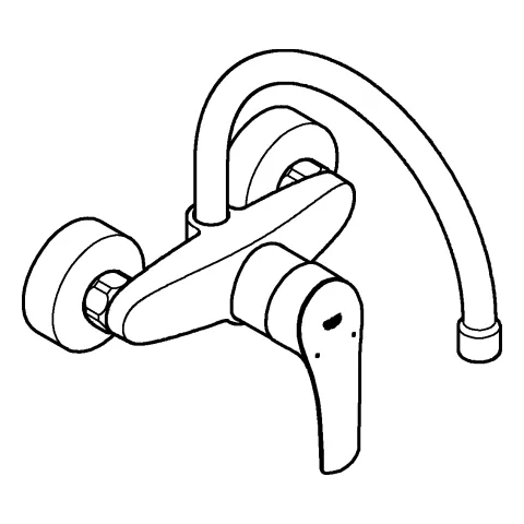 Grohe Küchenarmatur „Eurosmart“ Ausladung 244 mm Grohe Küchenarmatur „Eurosmart“ Ausladung 244 mm