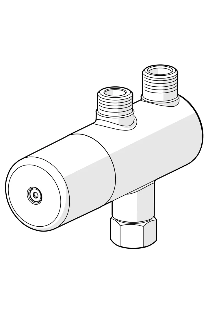 HansaMINIMAT Sicherheits-Thermostat Vormischer Chrom