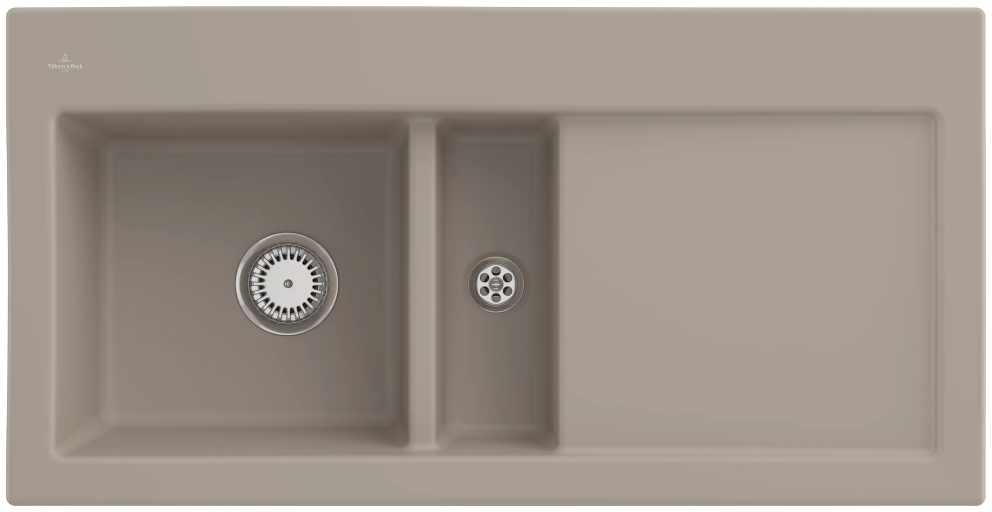 Villeroy & Boch Subway 60 Einbauspüle 1000x510mm Almond CeramicPlus