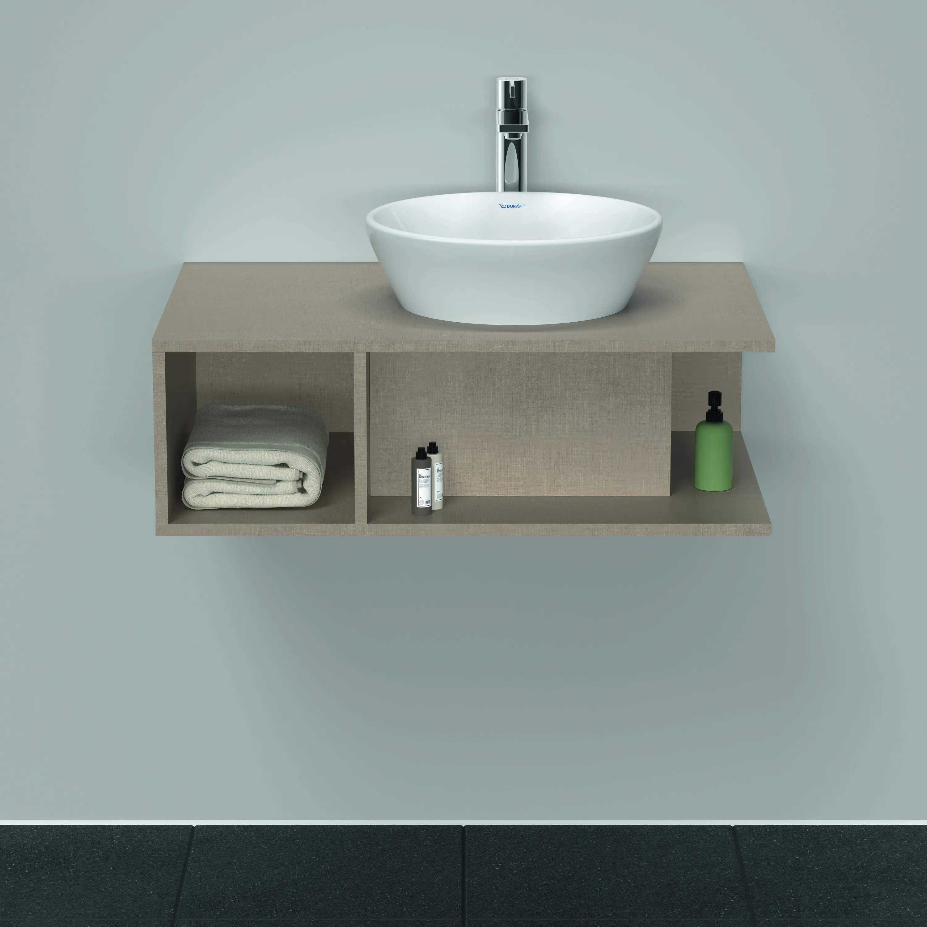 Duravit Waschtischunterschrank wandhängend „D-Neo“ 80 × 26 × 55 cm Leinen Duravit Waschtischunterschrank wandhängend „D-Neo“ 80 × 26 × 55 cm Leinen