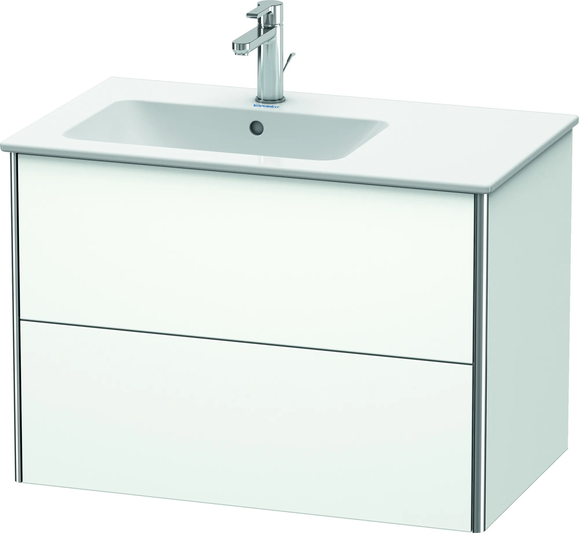 Duravit Waschtischunterschrank wandhängend „XSquare“ 81 × 56 × 47,8 cm Weiß Matt