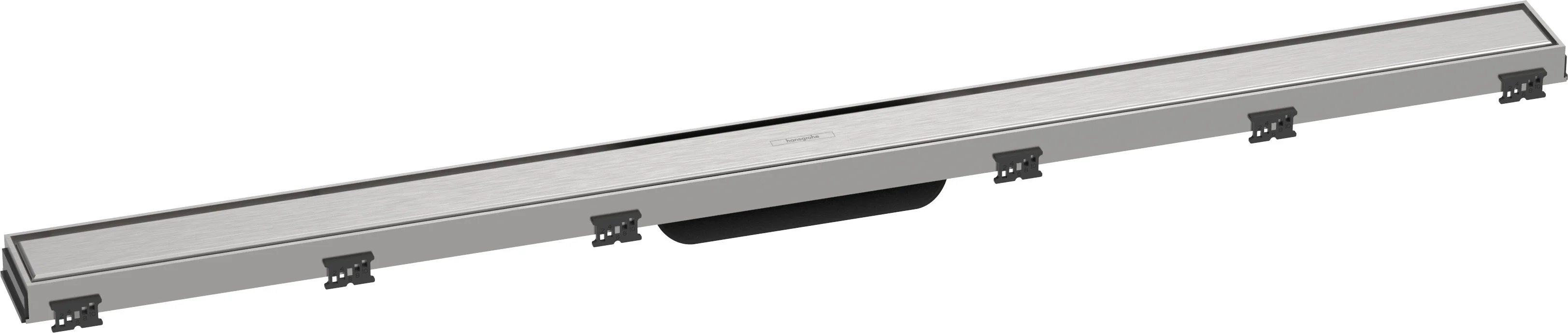 Hansgrohe RainDrain Match Duschrinne 1000 mm mit höhenverstellbarem Rahmen, Edelstahl gebürstet