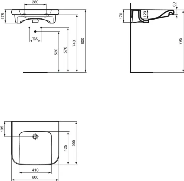 Ideal Standard Waschbecken „Contour21+“ Ideal Standard Waschbecken „Contour21+“